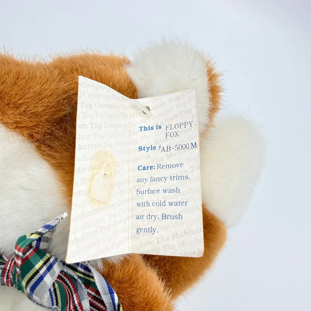 NEW Manhattan Toy Company, Floppy Fox Sleepy Eyes 14